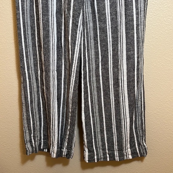 BRIGGS Straight Leg Striped Linen Blend Pant - Picture 4 of 9